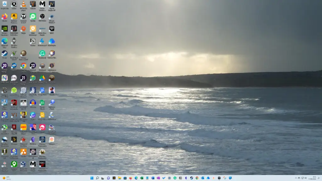 The Windows 11 desktop