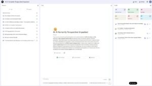 A screenshot showing my Google Notebook LM for my AI as a mirror to humanity project