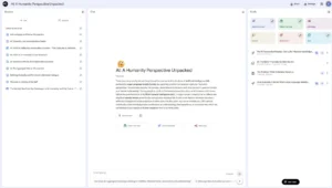 A screenshot showing my Google Notebook LM for my AI as a mirror to humanity project