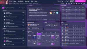 Screenshot of the new user interface in Football Manager 2026